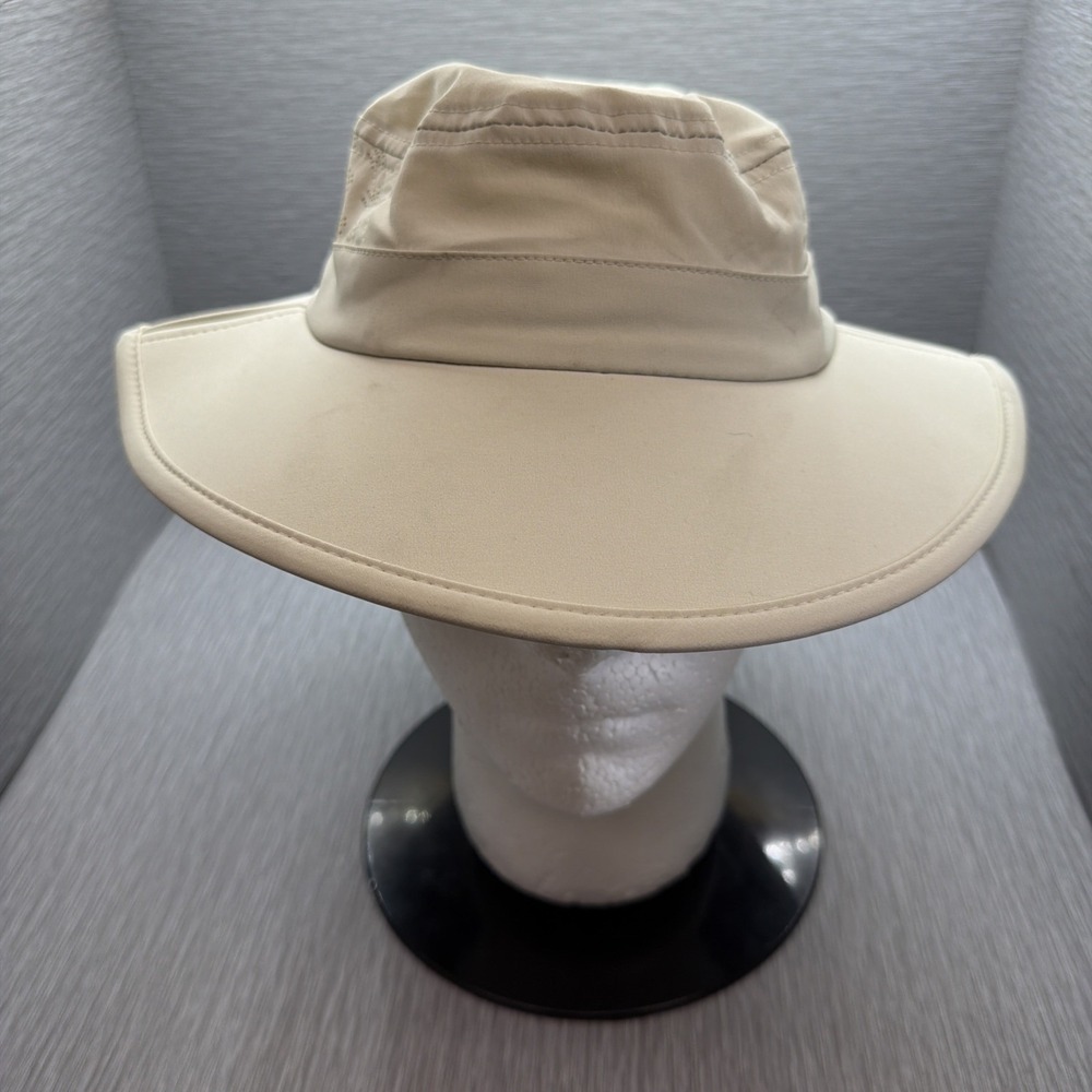 Coolibar Men's Wide Brim Sun Hat S/M UPF 50+ Beige Outdoor Hiking Fishing